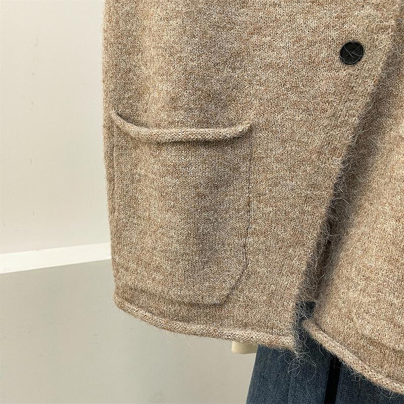 TonLion Women's Simple Asymmetrical Cardigan Vest