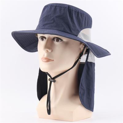 Men's and Women's Outdoor Shawl Bucket Hat Sunscreen Sun Hat Neck Protector Devil Hat Waterproof Shading UV Protection Outdoor Hat