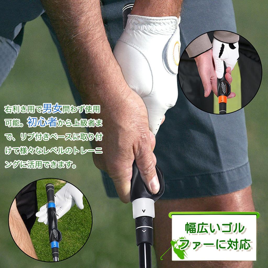 Golf practice equipment, grip trainer, golf swing practice equipment, grip