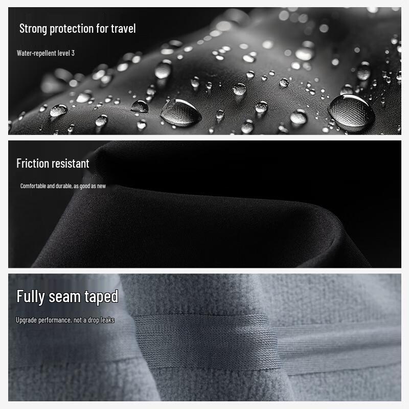 Navigare Men's Fleece-Lined Waterproof Hooded Outdoor Jacket