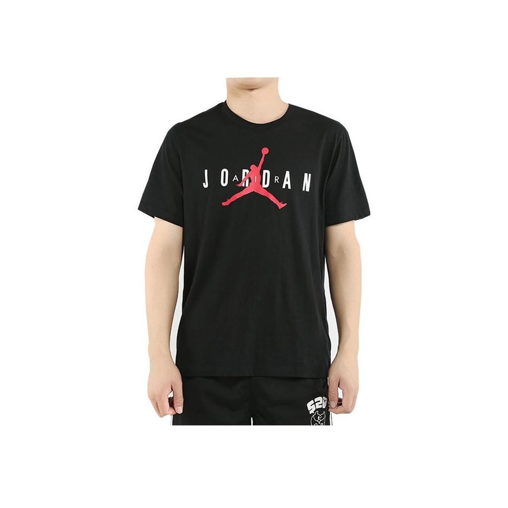 Nike Logo Print Crew Neck Short Sleeve Tee Men Tops Black CJ9571-010