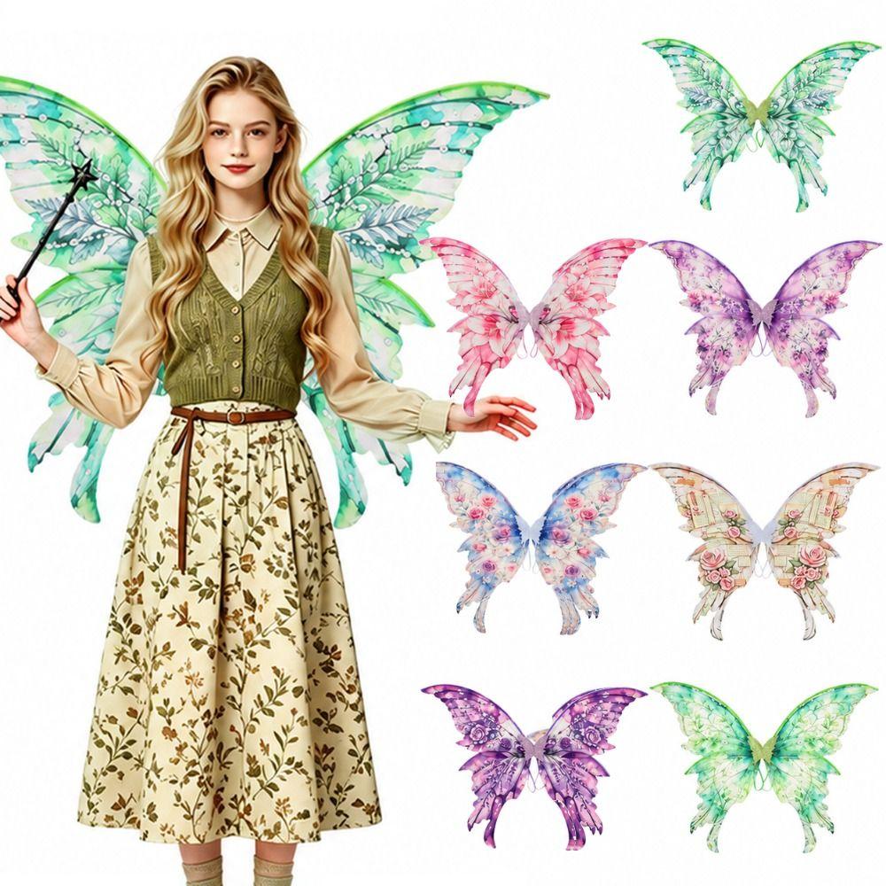 Ailes de Fée Princesse Scintillantes Robe Légère Ailes de Déguisement Cadeaux Aile de Cosplay Elfe Déguisement