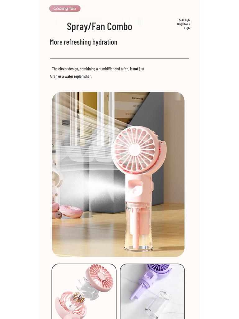 Rechargeable Portable Handheld Fan - Student Outdoor & Desktop Use, Ideal Summer Gift