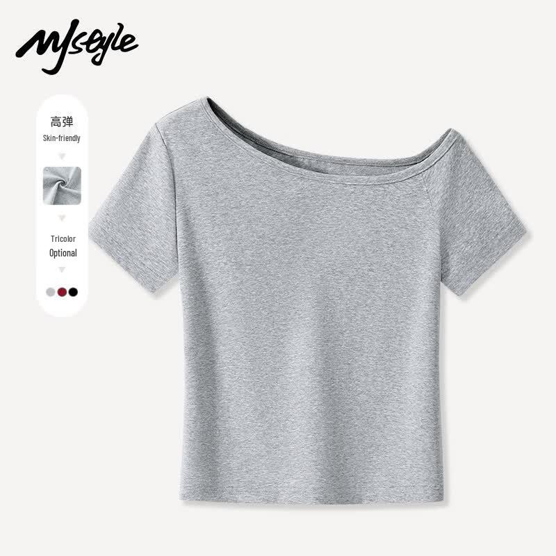

MJ STYLE Women s Off-Shoulder Slim Fit T-Shirt XL