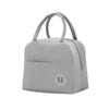 Insulated Lunch Bag Thermal Cooler Tote for Food Storage Gray Portable Outdoor Picnic Lunchbox
