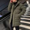 - Large Size Long Cotton-padded Clothes, Men's Loose Hooded Cotton-padded Jackets, Warm Coats, Thickened Down Cotton-padded Jackets, Cold-proof.