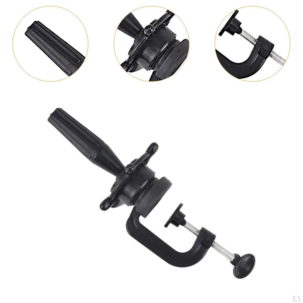 Wig Mannequin Head Stand Cosmetology Manikin Doll Stand,Easy Installation Display Table Clamp Holder