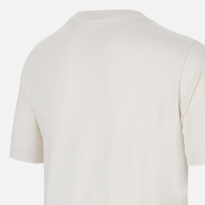 Nike T-shirt Girocollo Manica Corta Stampa Logo Lettere Serie Alta Pallacanestro SS23 Top Bambino Grigio Fantasma Bianco FJ7232-030