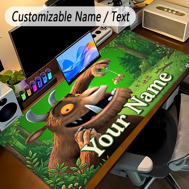 Large Mouse PadThe Gruffalo Custom Name Text Personalized Desk Mat Non Slip Gaming Pad