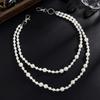 Fashion Imitation Pearl Pants Chain Metal Punk Bead Jeans Waist Chain Gift Waist Belt