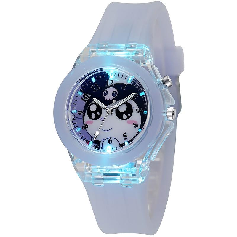 Popular Cartoon Led Silicone Kids Watch Girls' Night Light Glow Watch Wholesale