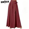 GMXIA Naiste mood vabaaja ühevärvilised trükimustriga püksid ja kapriispüksid
