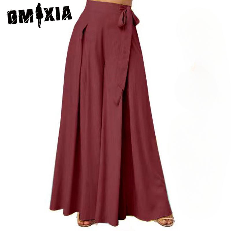 GMXIA Naiste mood vabaaja ühevärvilised trükimustriga püksid ja kapriispüksid