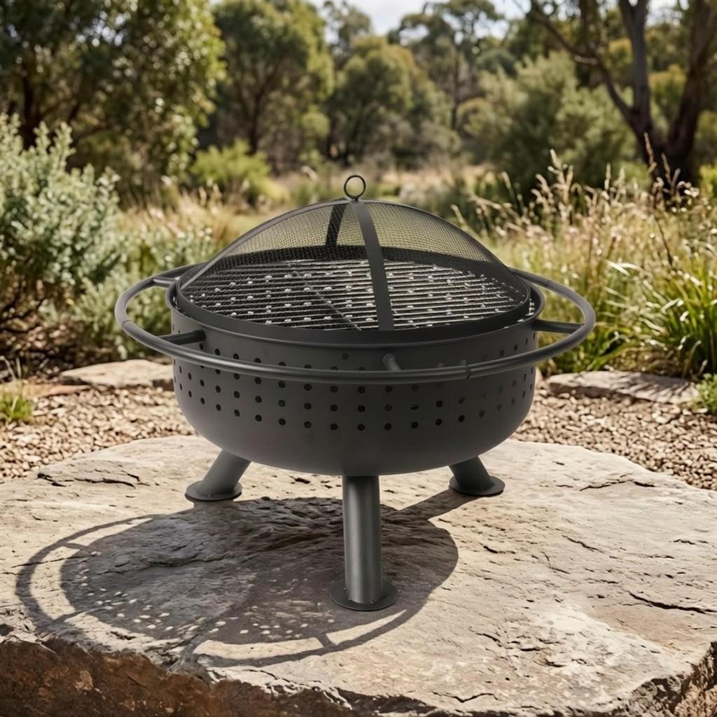 Bio-Mass Fire Bowl Grill Outdoor with Round
