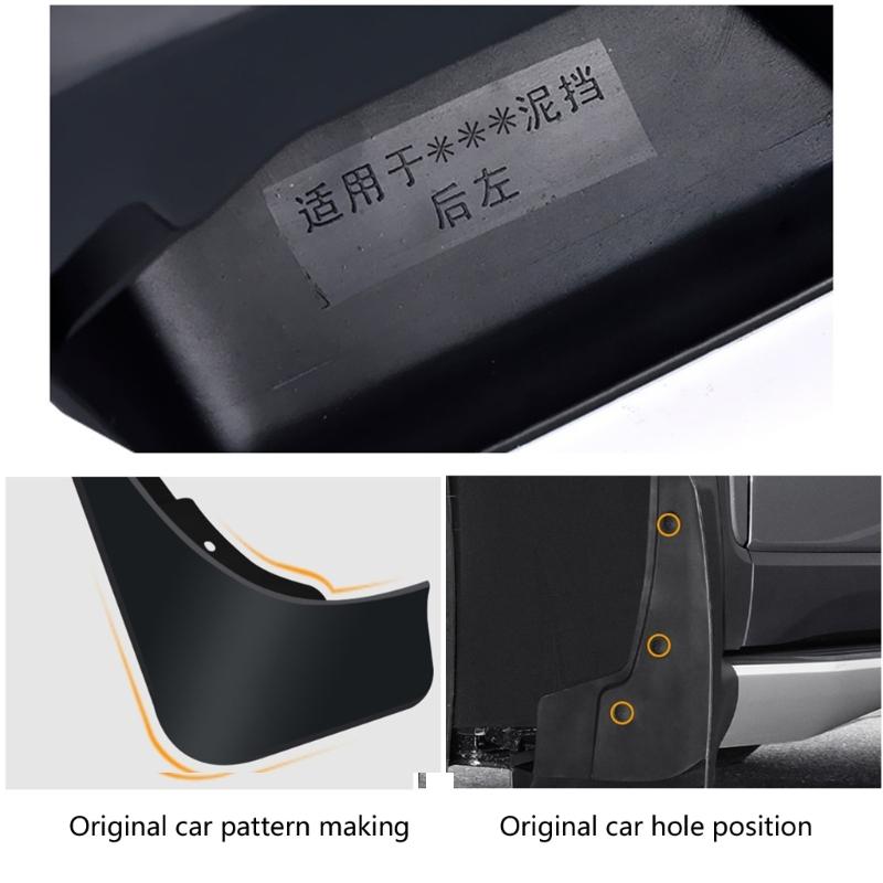 4pcs Vehicle Fenders Splash Guards For 1993 1995 Year Models Heavy Duty Mud Flaps No Tools Needed