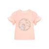 Kids Girl's Forest Print Ruffle Sleeve T-Shirt