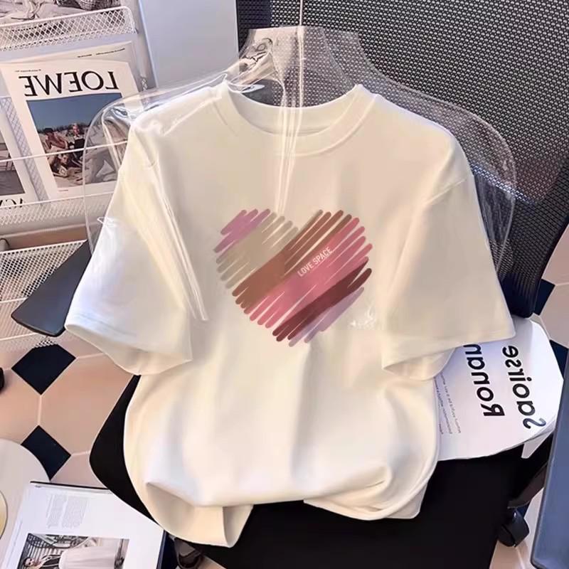 Happy Puppy Women's Loose Casual Top - Stylish Summer 2026 Fashion Half-Sleeve Tee