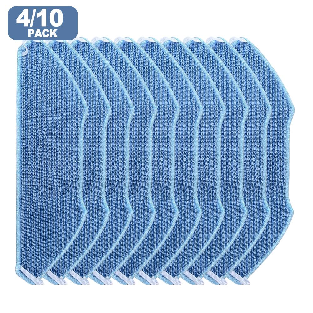 4/10pcs Washable Reusable Mop Cloth For Lefant M1 / M2 / M2S / U180 For OKP K8 Vacuum Cleaner Cleaning Appliance Accessories