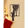 Zebra Metal Wall Art Black White Sculpture Modern Home Decor Farmhouse Living Room Office Wedding Gift