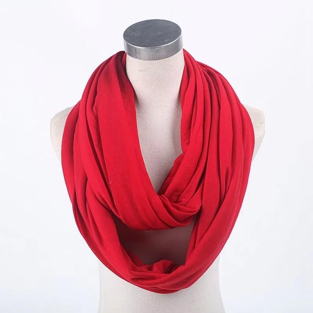 Lightweight Circle Scarf Solid Color Loop Scarf New Infinity Scarf for Women