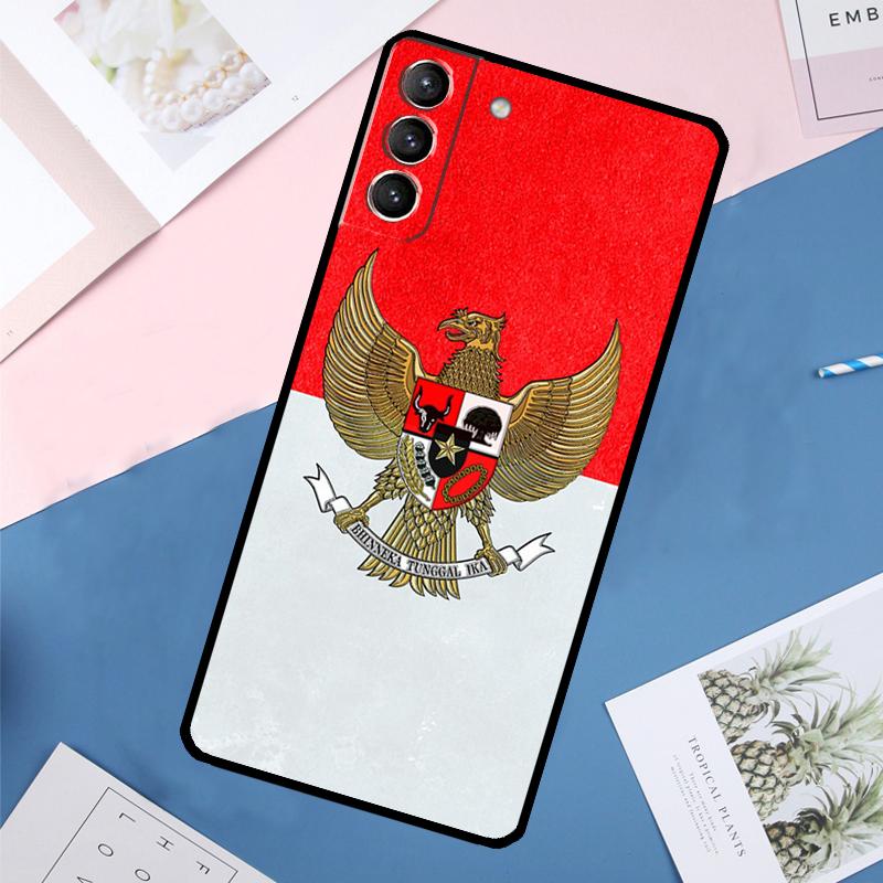 Indonesia Passport Flag Map Case For Samsung Galaxy S25 Ultra S21 S22 S24 S23 Ultra S9 S10 Plus S21 FE S25 FE Back Cover