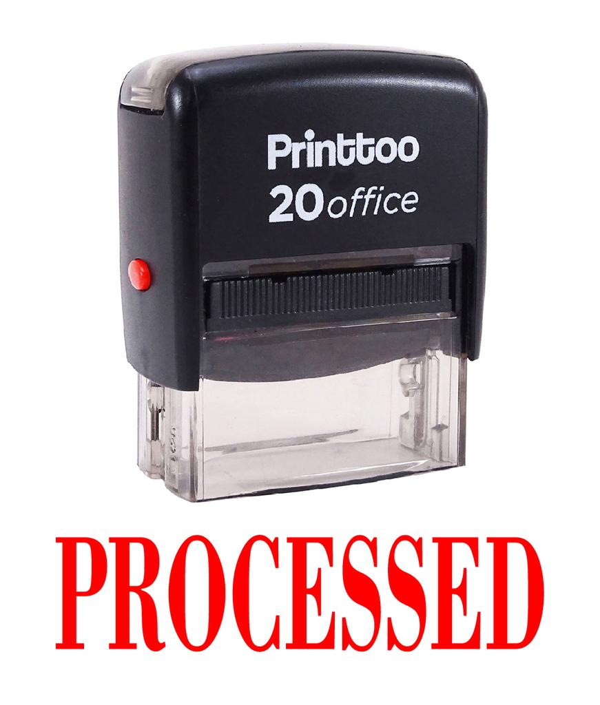 Printtoo Self Inking PROCESSED Rubber Stamp Office Stationary Custom