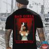BAD GIRLS TASTE BETTER Black&White Devil Girl Print Men's T-Shirt