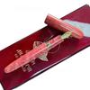 Handmade LacquerJinhao Pattern Stabilized Wood Fountain Pen Long Knife Nib Ink Pen School Office Supplies Students Writing Gift