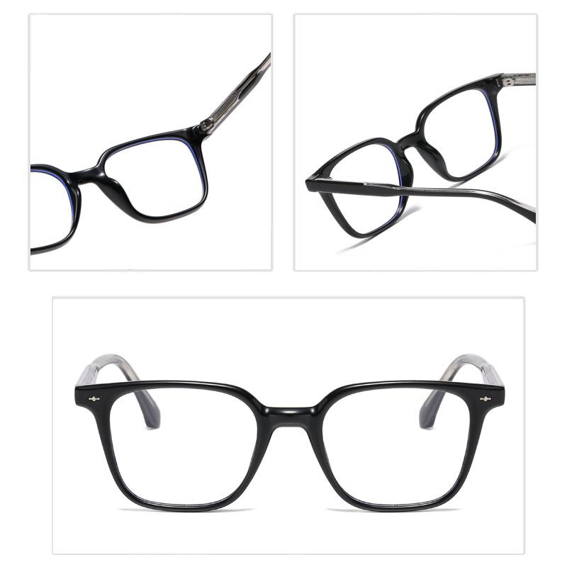 Square Metal Core Leg High-End Anti Blue Light Flat Mirror, New Trend Cross-Border Classic Men And Women Glasses