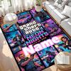 Tappeto Personalizzato con Nome, Stampa Grand Theft Auto VI, Tappeto Versatile per Arredamento Casa, per Sala Giochi, Appartamento, Balcone, Ingresso, Corridoio - Regalo