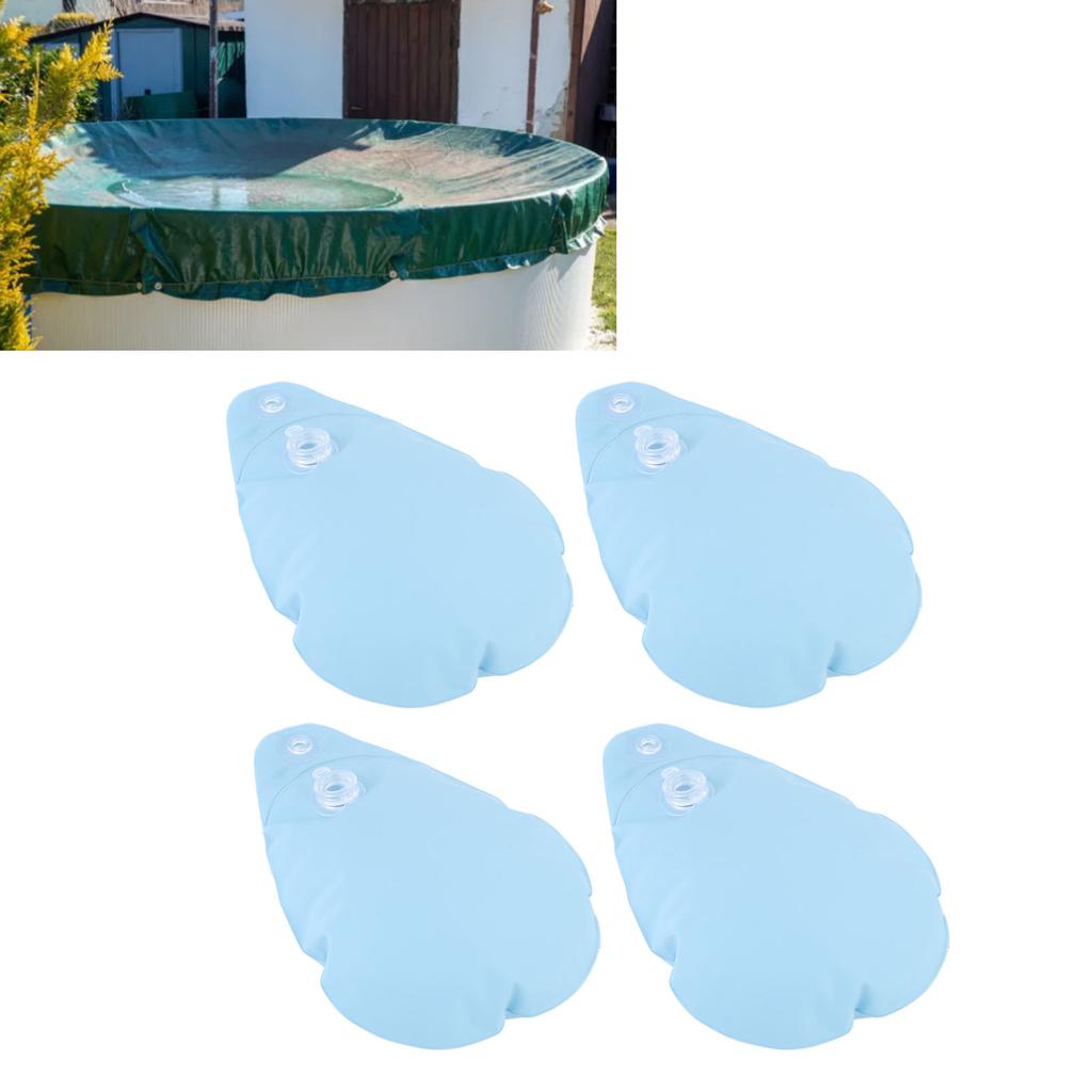 10PCS Pool Cover Weights PVC Winter Pool Tarp Hanging Water Bag for   Ground Swimming Pool Cover