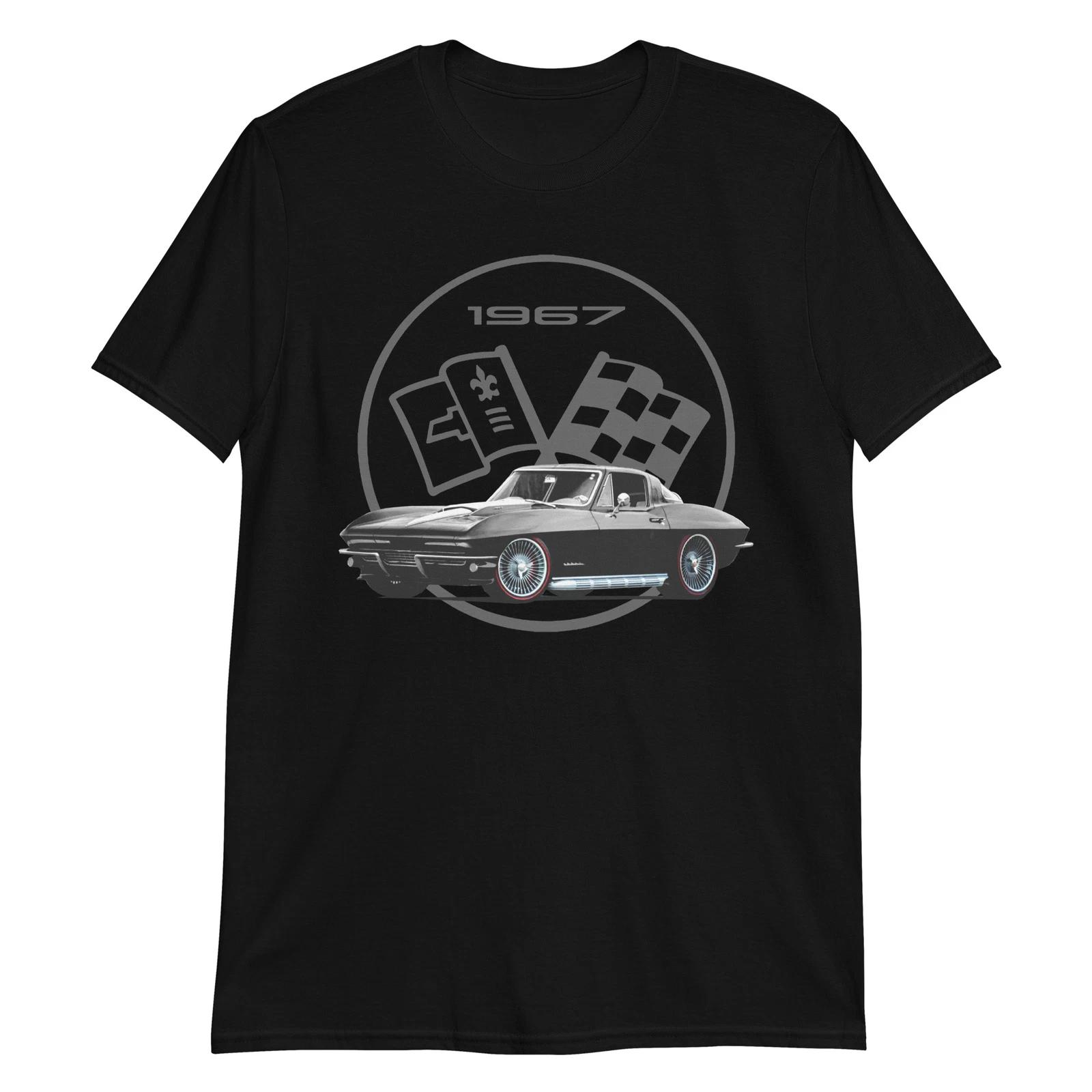 1967 Black vette C2 Antique Collector Car Vette Owner Gift T-Shirt XXL