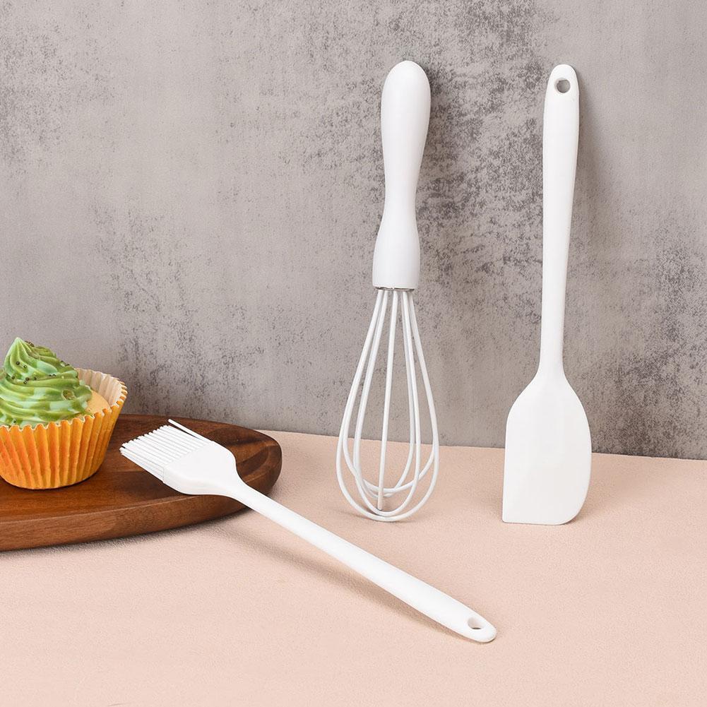Set Copt Silicon Spatulă Răzuitor Cremă Tort Bucătărie Casnică Tel Ou Perie Ulei Barbecue Gadget Consumabile Bucătărie