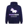 Unicorn Teacher Harajuku Funny Cute Teacher Appreciation Gift Hoodies Classic Normal Long Sleeve Unisex's Sweatshirts Hoods