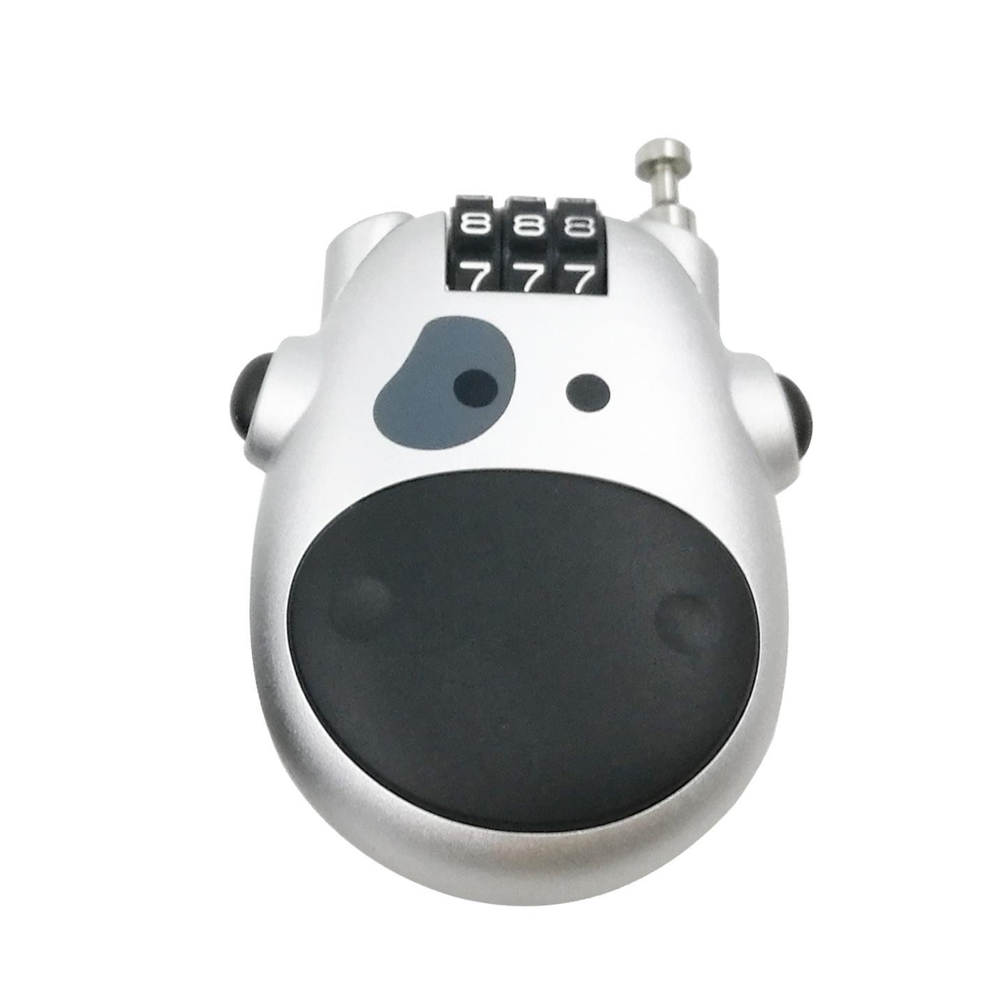 Bicycle Steel Cable Lock Suitcase Helmet Retractable Wire Rope Secure Padlock Anti-Theft Mini High-Precision Password Locker