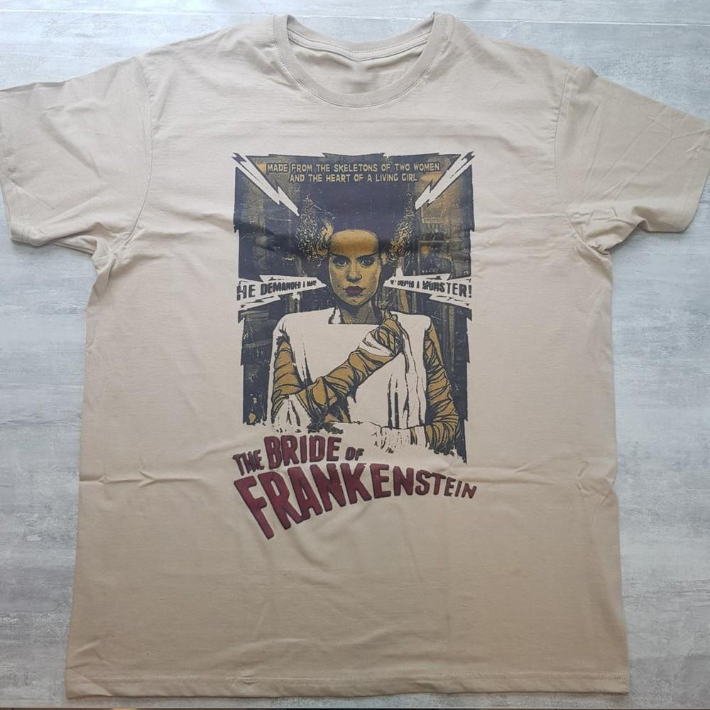 The Bride of Frankenstein T-Shirt 90s Sand tee Short sleeve tee Unisex T-Shirt S