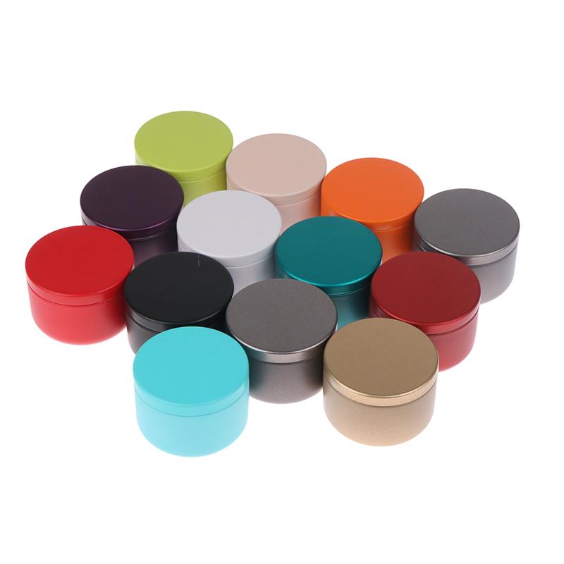 5.4Cm Portable Solid Color Mini Tin Box Tea Sealed Jar Packing Boxes Jewelry Candy Small Storage Can Coin Earring Headphones Gift Case