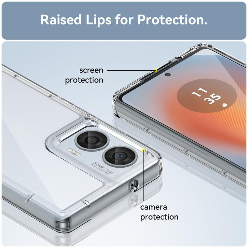 For Motorola Moto Edge 50 Fusion Case Motorola Moto Edge 50 Fusion Cover Shockproof Hard PC TPU Silicone Protective Phone Cover