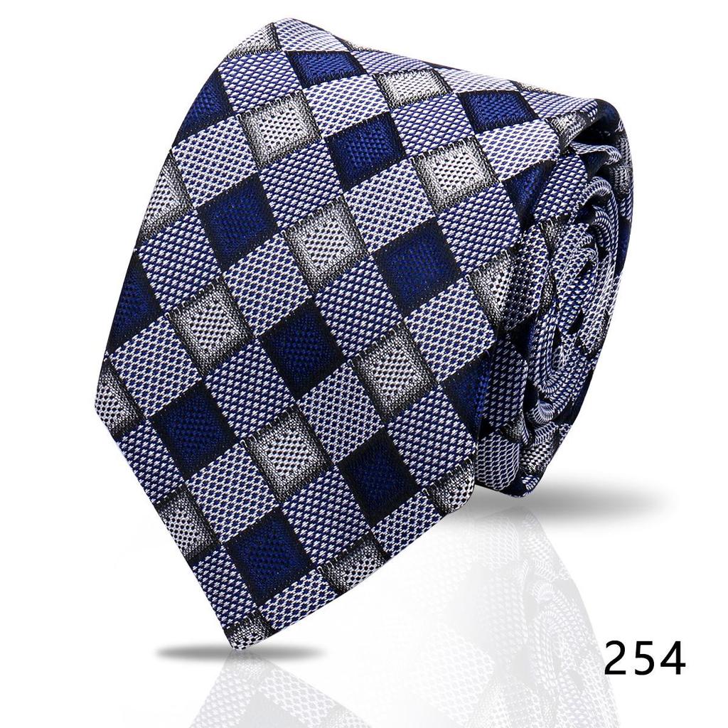 Men's High-Grade Black and Red Striped Silk Tie for Formal and Wedding Wear - 8CM