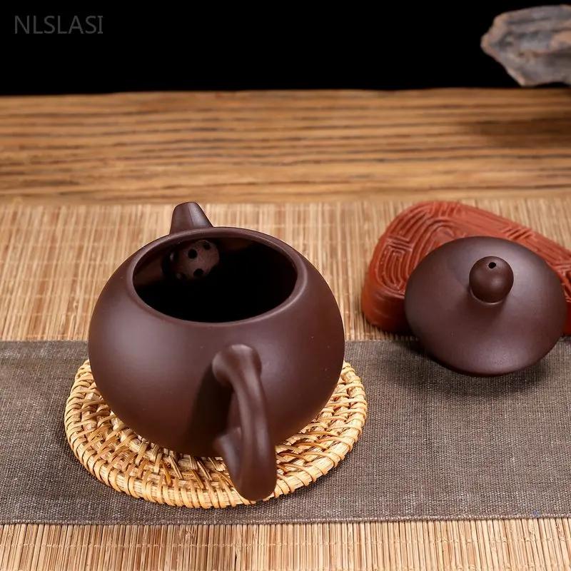 Classic Yixing Purple Clay Teapot Handmade Zhu Mud Beauty Kettle Household Filter Tea Sets Custom Chinese Zisha Tea Infuser