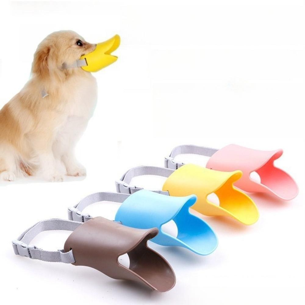 Soft Silicone Duck Shape Dog Muzzle Anti Bite Anti Barking Design For Small Medium Large Dogs Comfortable Pet Mouth Accessory