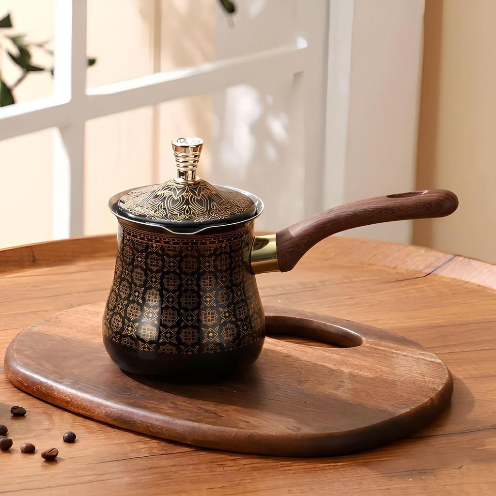 Panela Turca para Café e Leite em Aço Inoxidável - 1 Peça