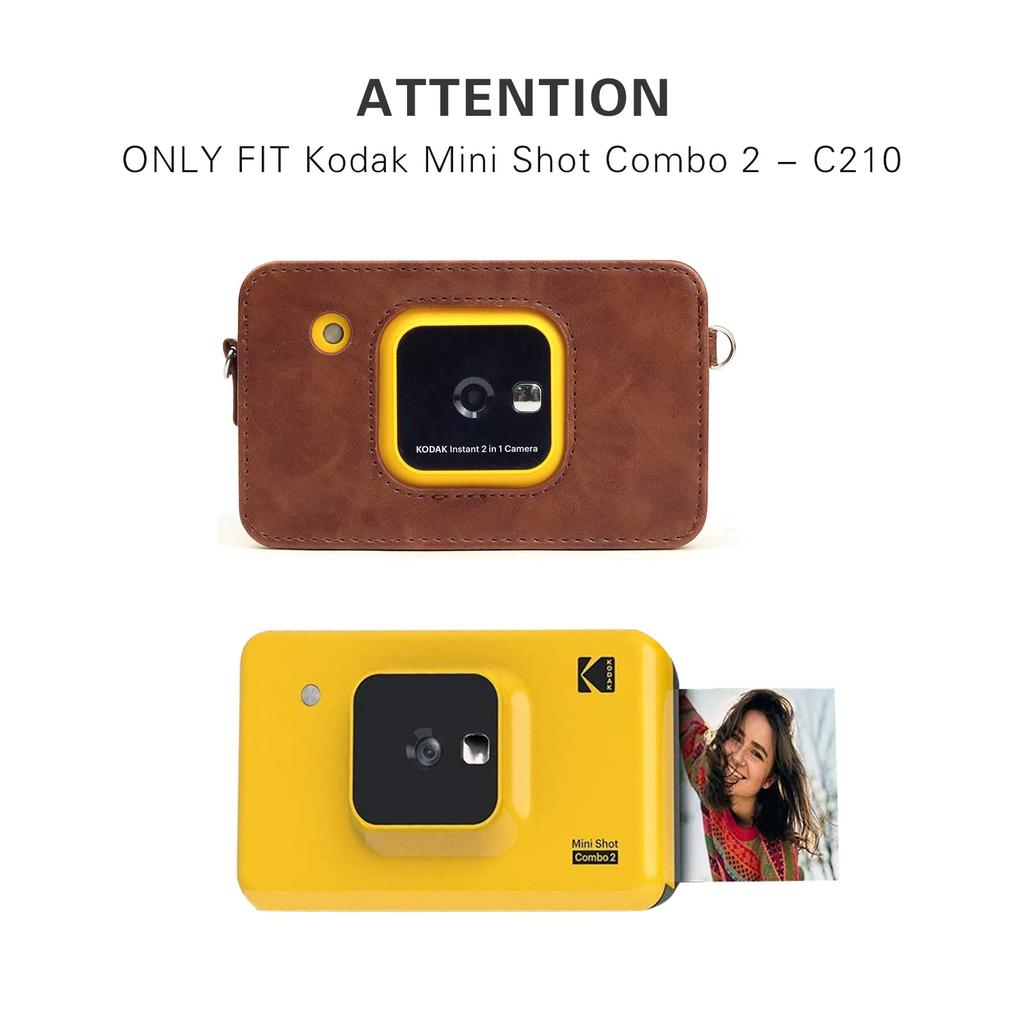 Rieibi C210 Kodak Instant Camera Printer C210 Case C210 Camera Case with Shoulder Strap C210 Instax Case Camera Protective Case Can Operate Buttons