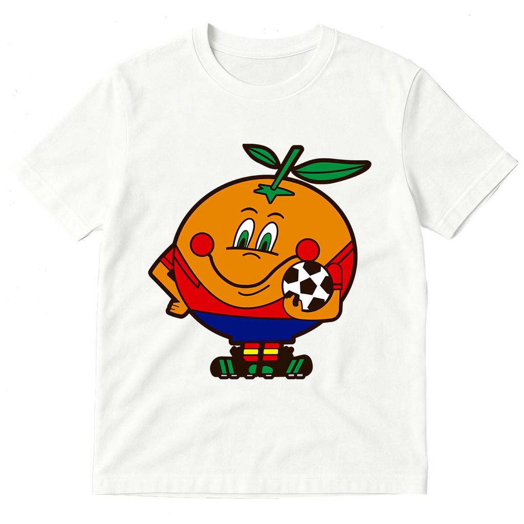 Naranjito Spagna 82 Mascotte Spagna 1982 Maglietta Calcio Unisex Abbigliamento Unisex Moda Casual Cotone Oversize Manica Corta Magliette