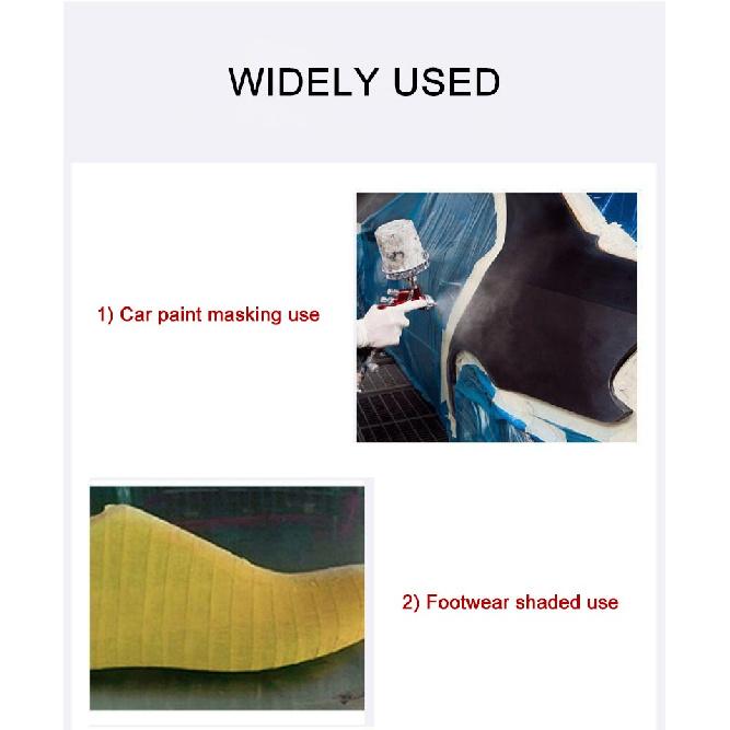 50M Writable High Viscosity Textured Paper 1cm 2cm 3cm 4cm 5cm 10cm Width Yellow Tear Off Tape Spray Paint Masking Art StickersPinstriping Tape 3