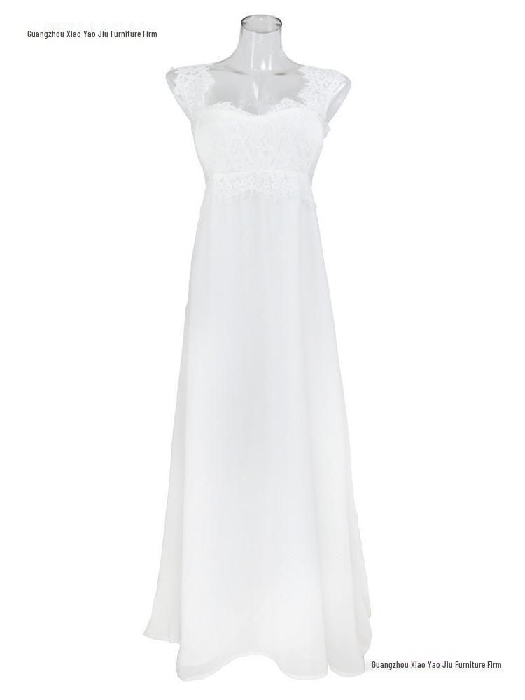 Europäisches & Amerikanisches Sexy Spitze Stich Abendkleid - Langes Damenkleid