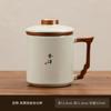 Ru kiln mug gift box ceramic teacup with lid office water cup for teacher company activities