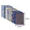 Kawasumi Washi Chiyogami Yuzen B4 15 15 Blue Set B Washi, Size, Patterns, Sheets,