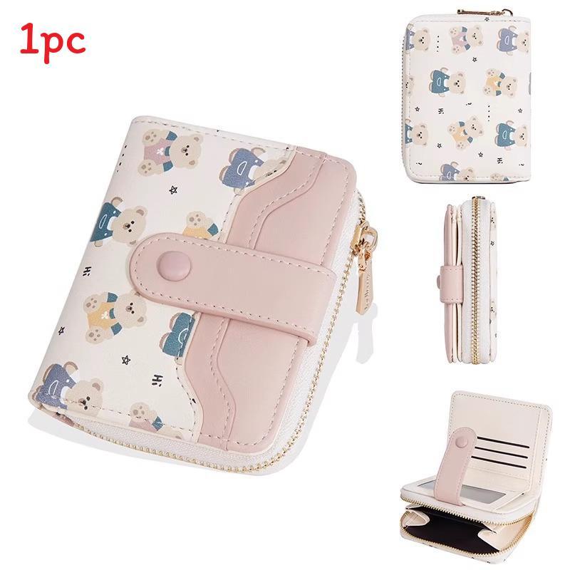 Pharaoh Egypt Cat Cartoon Short Wallet With Multiple Card Slots For Daily Use