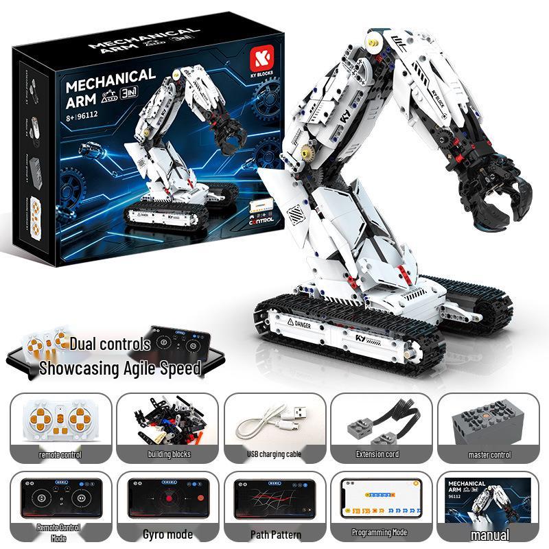 Remote Control Programmable Robot Building Blocks Kit for Educational Science Exploration
